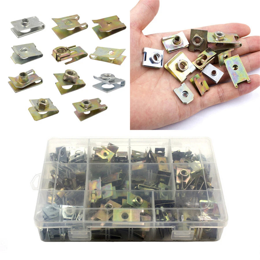 150 x Mixed U-Type Clips Fastener Screws for Car Truck Door Panel AU