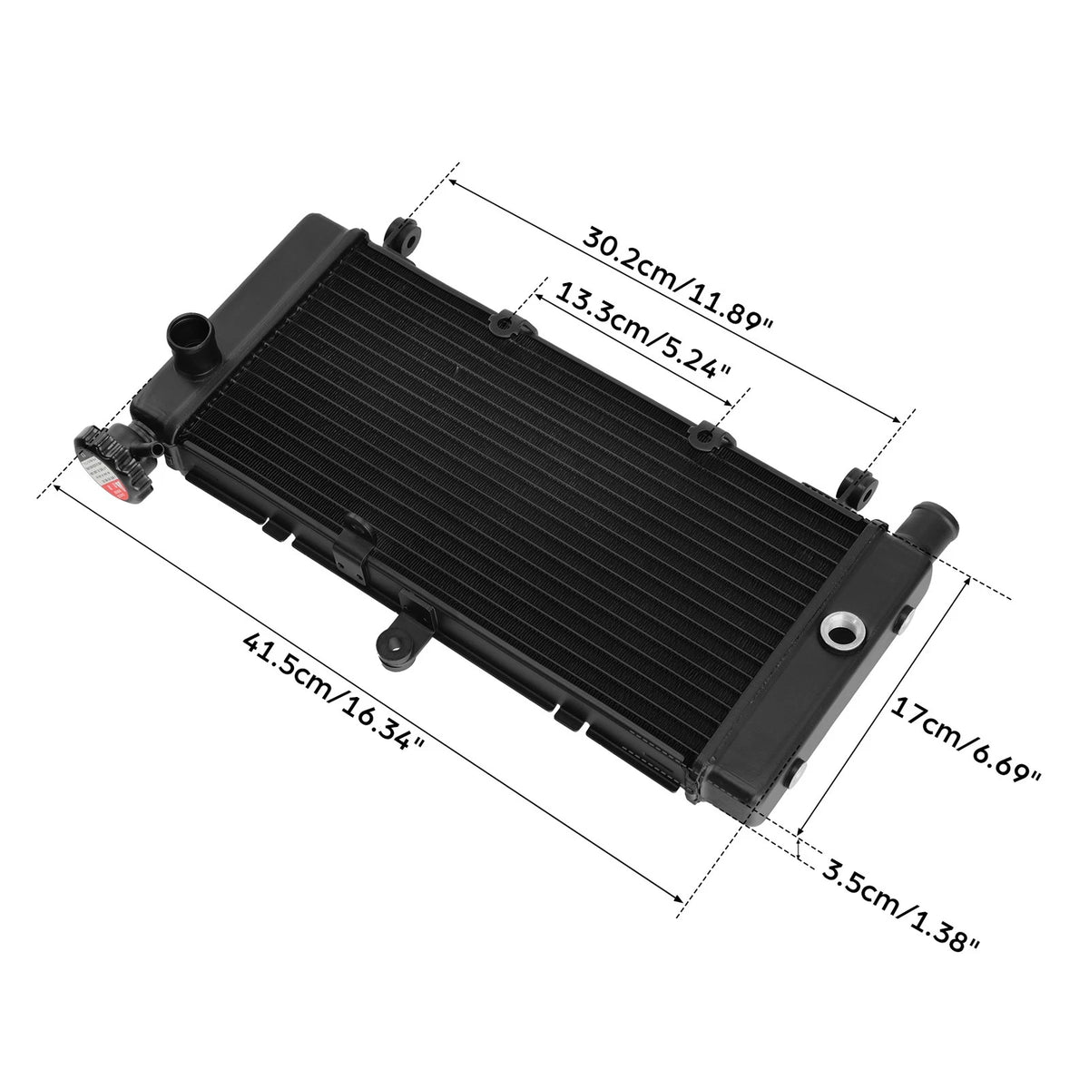 Black Radiator Cooler for Honda CB600F Hornet 600 (1998-2006)