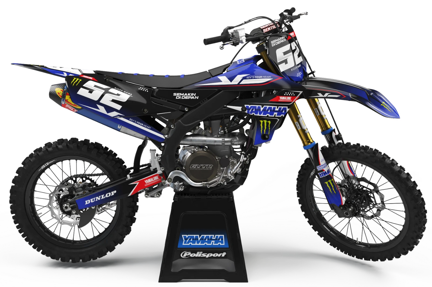 Custom Graphics Full Kit for Yamaha YZF 250 (2010-2013) FURY STYLE Stickers