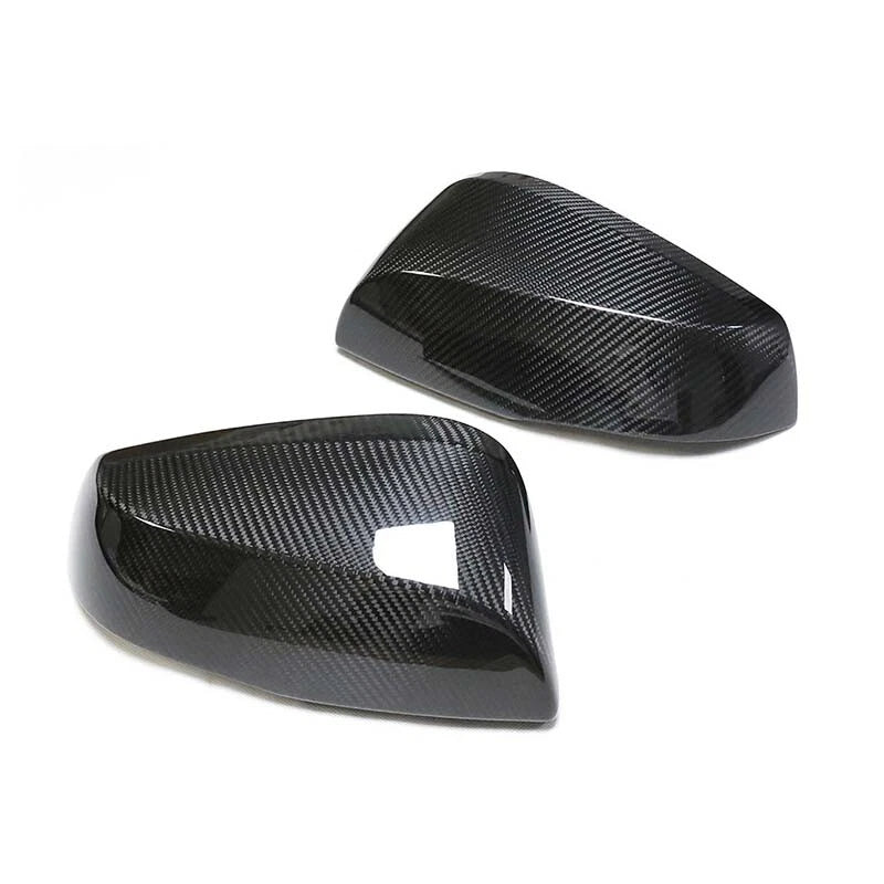 100% Carbon Stick-on Side Mirror Caps Trim for Toyota Alphard Rav4 Wildlander
