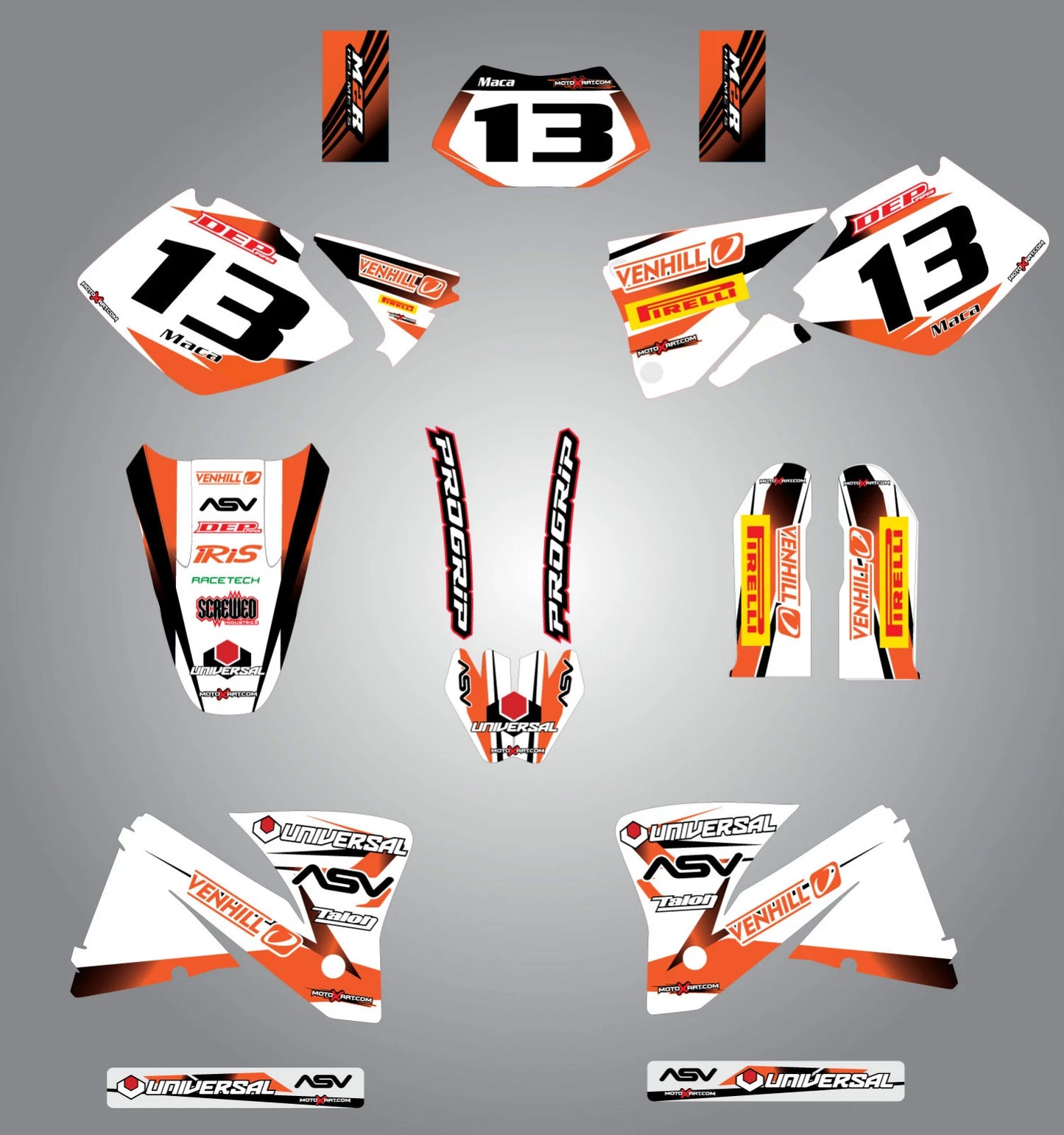 Custom Graphic Kit - STORM for KTM EXC (1998-2000)
