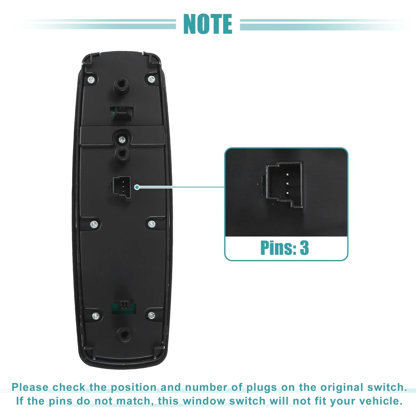 Driver Side Power Window Switch for Mercedes-Benz GL320 GL350 (2007-2012)