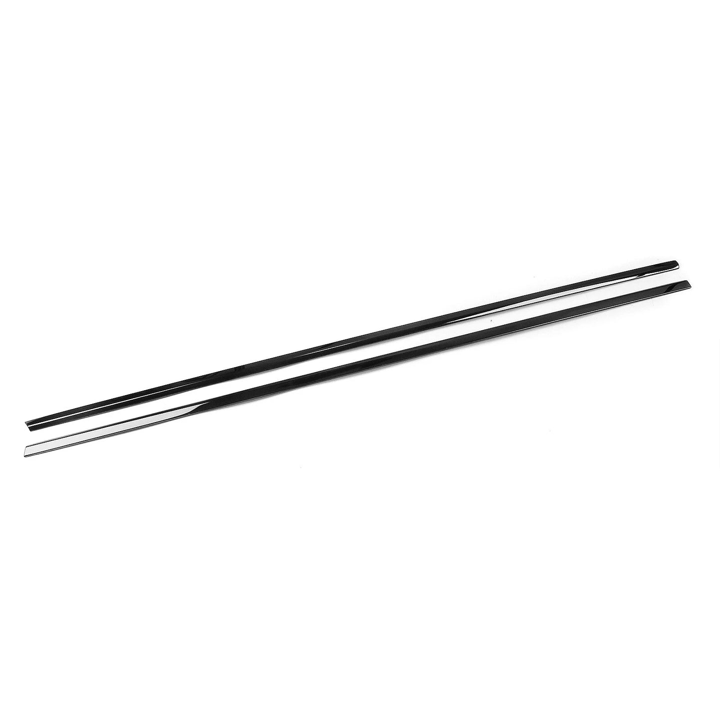 10 x Titanium Black Window Strip Moulding Seals for Audi Q7 (2017-2024)