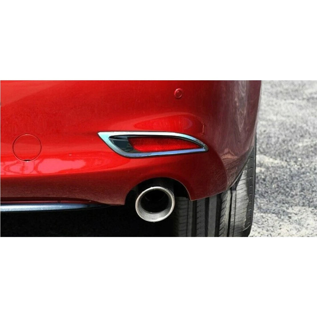 Chrome Rear Fog Light Covers for Mazda 6 (2018-2020)