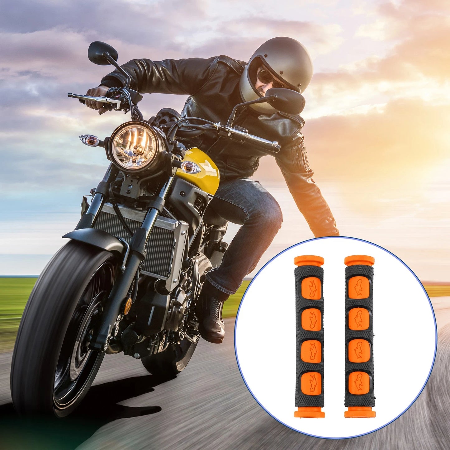 3/8 10mm Brake Lever Cover Grip Sleeve Orange 1x for MakeModel (YYYY–YYYY)