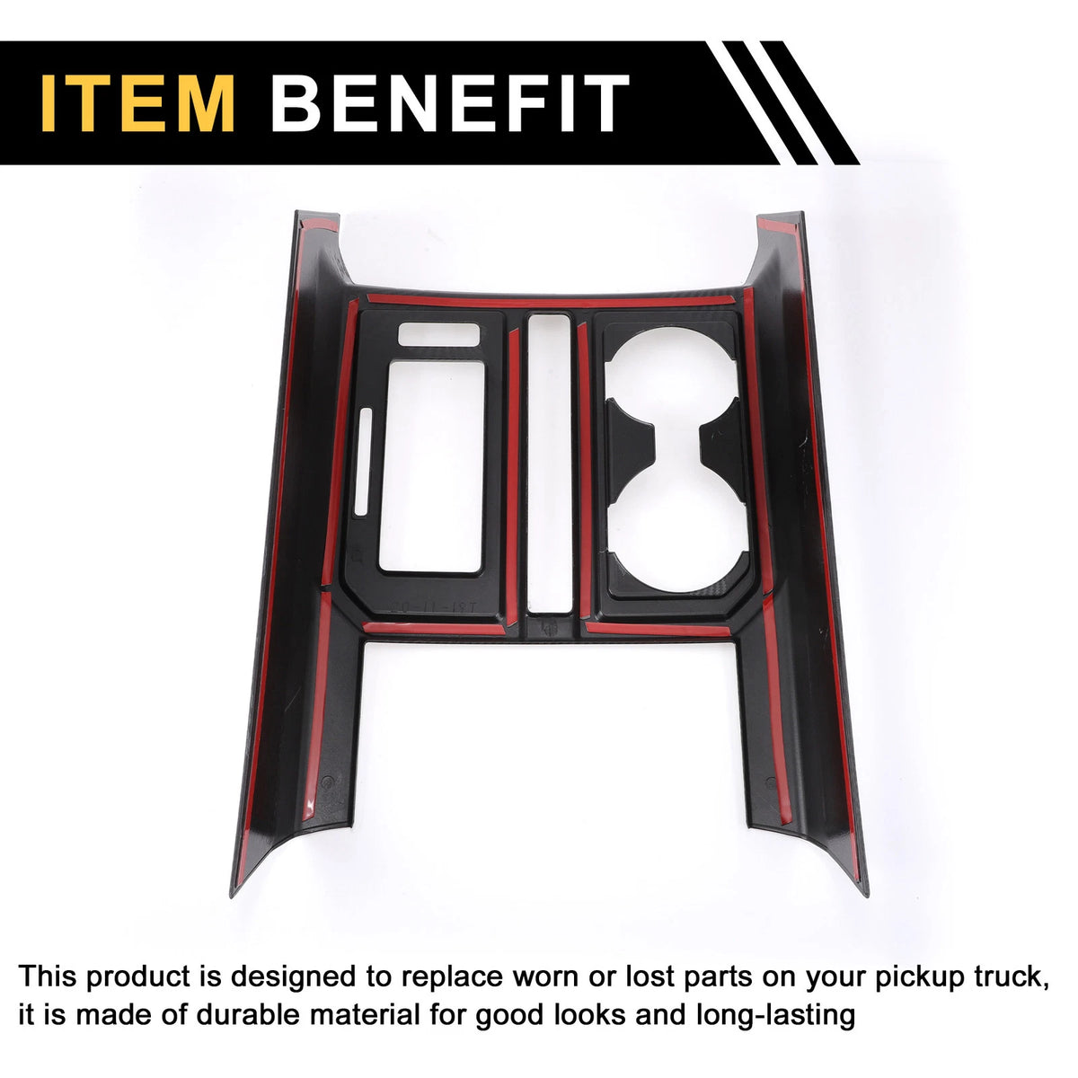 Carbon Fiber Gear Shift Panel Cover Trim for Ford F-150 (2015-2020)
