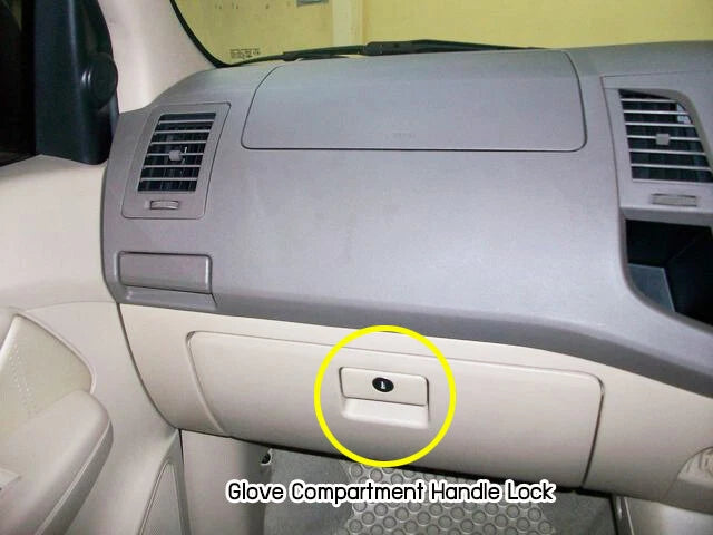 Grey Glove Compartment Door Lock for Toyota Corolla, Camry, Innova