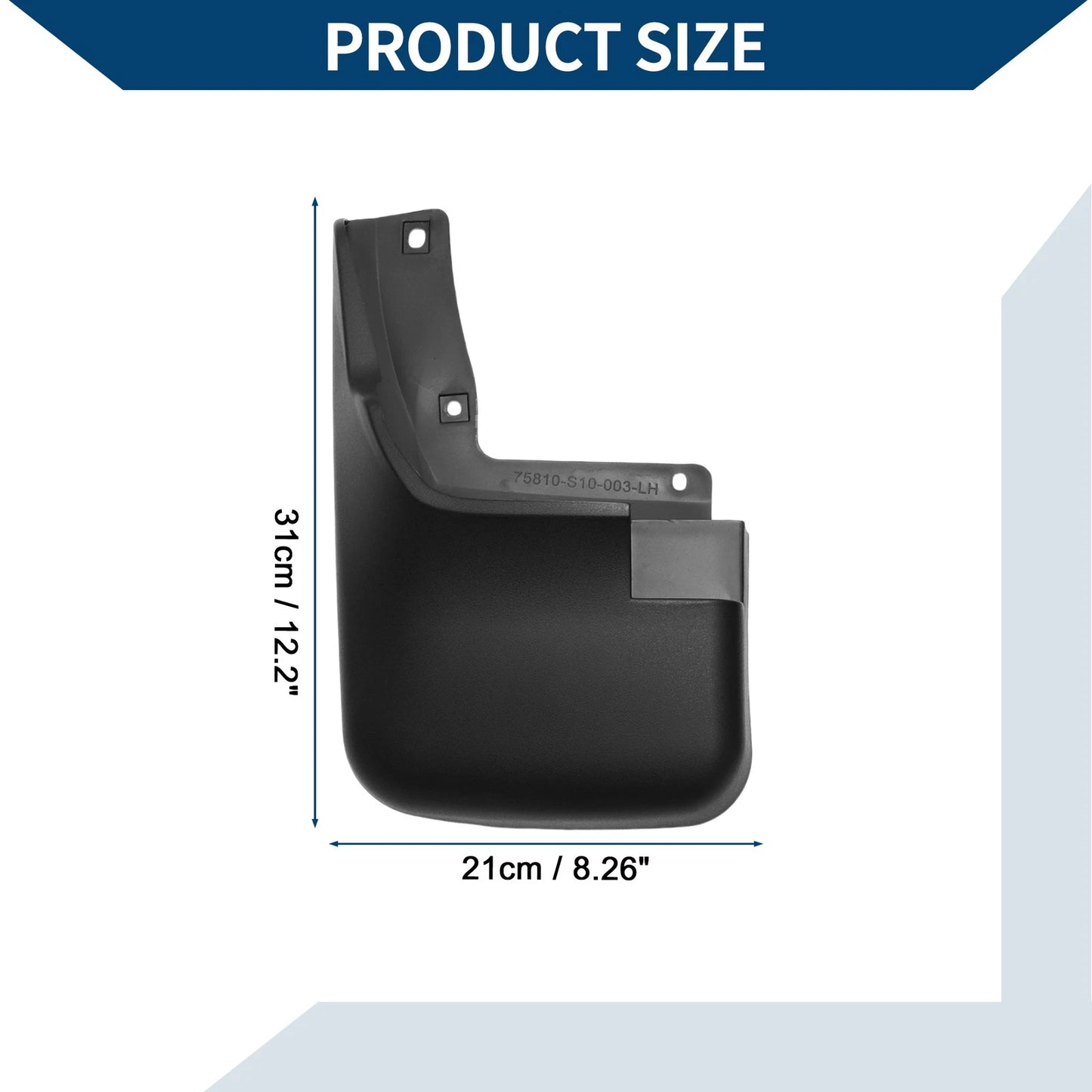 Mud Flaps Splash Guards 1 Set for Honda CR-V (1997-2001)