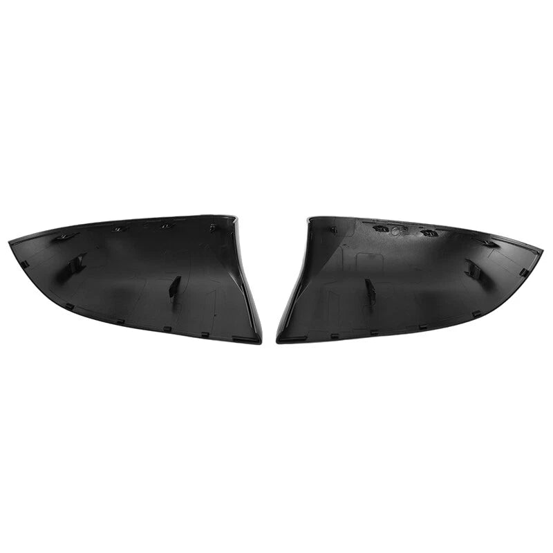 2 x Side Mirror Cover Caps Overlay Glossy Black for BMW F85 X5M F86 X6M (2015-2018)