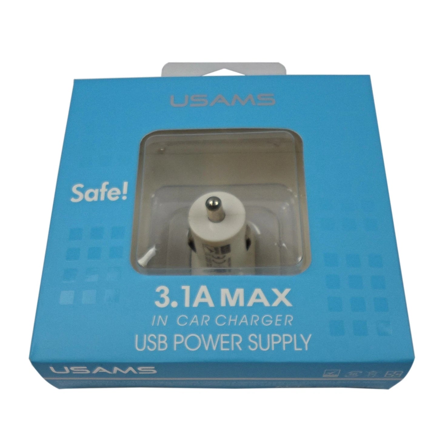 USAMS Dual USB 2.1A Car Charger Adapter for iPhone, Galaxy, Sony, LG, HTC