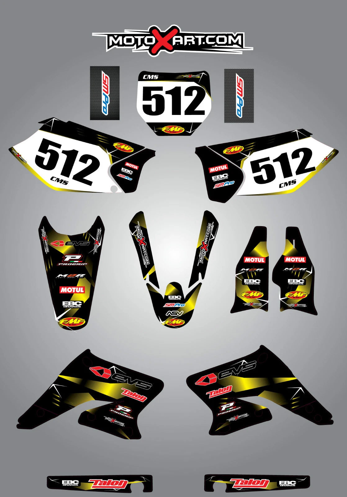 Barbed Style Stickers for Suzuki RMZ 250 (2004-2006) Custom Graphics