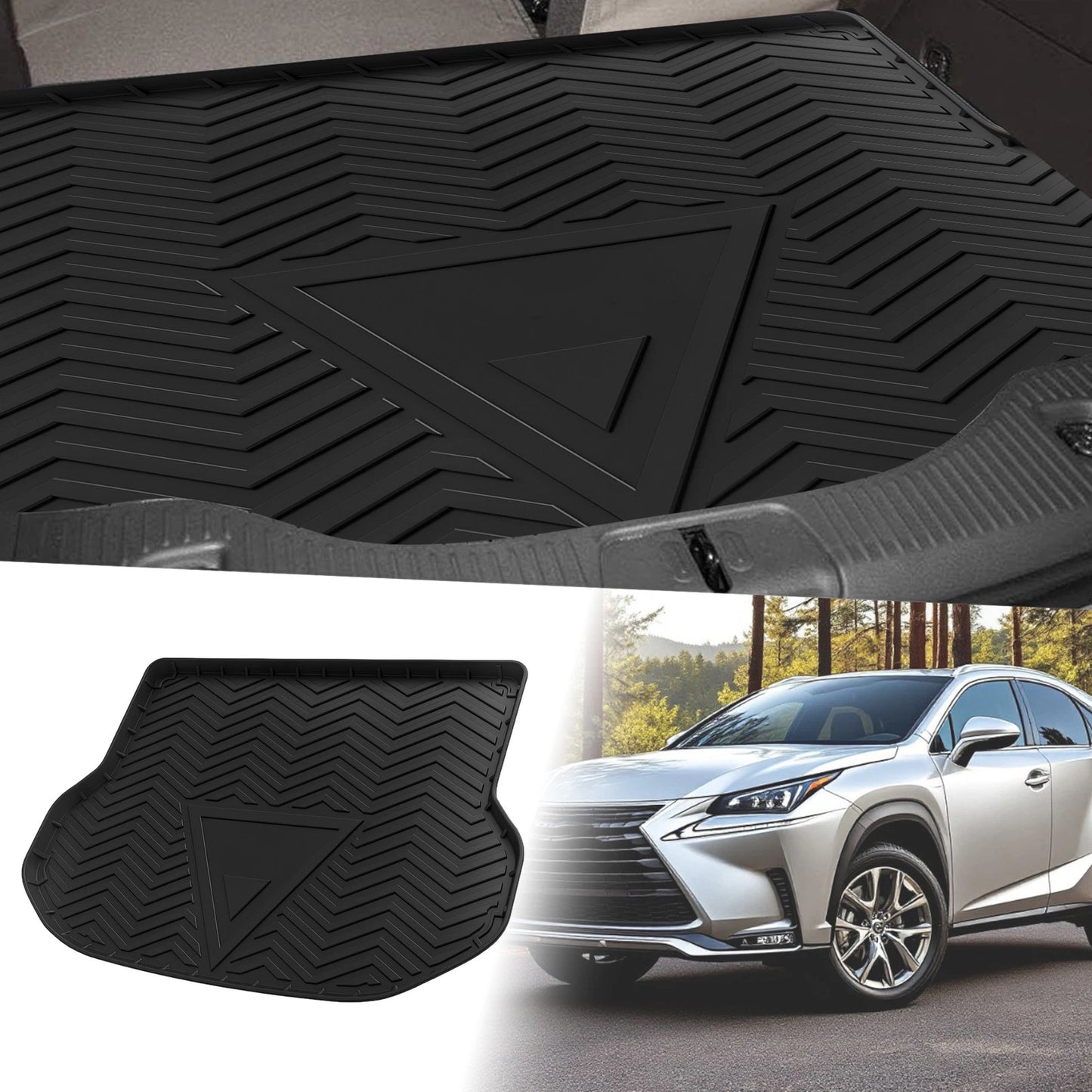 Cargo Liner Rear Trunk Mat for Lexus NX200t NX300 NX300h (2015-2021) 1 Pc