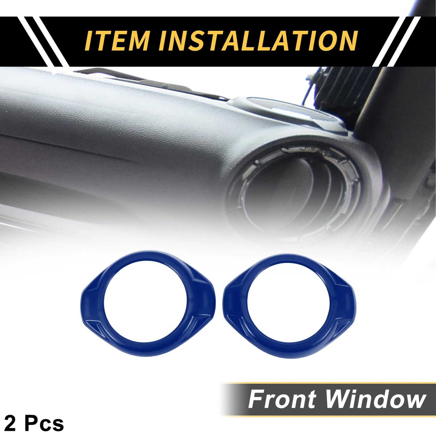 A Pillar Speaker Ring Cover Trim for Jeep Wrangler JK JKU 2 Door 4 Door (2007-2018)