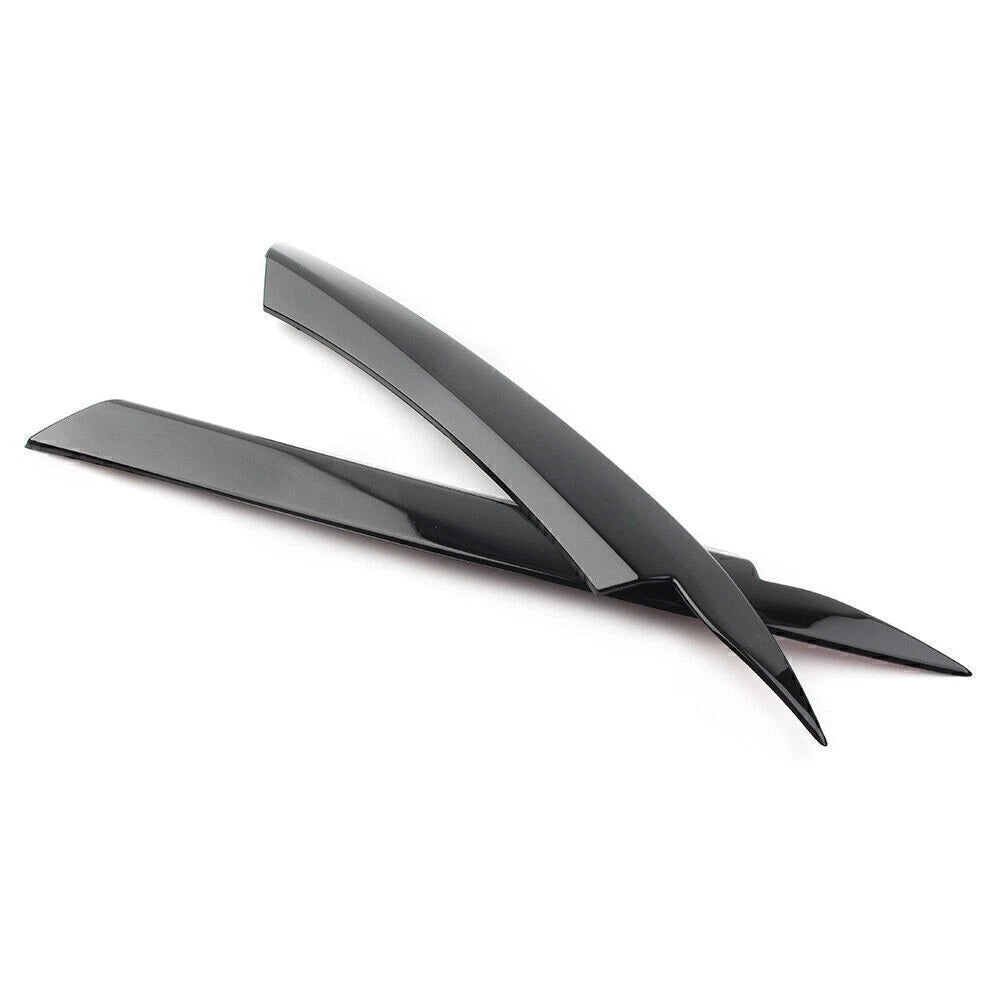 Glossy Black Headlight Lamp Cover Eyelid Trim for VW Passat B7 (2010-2014)