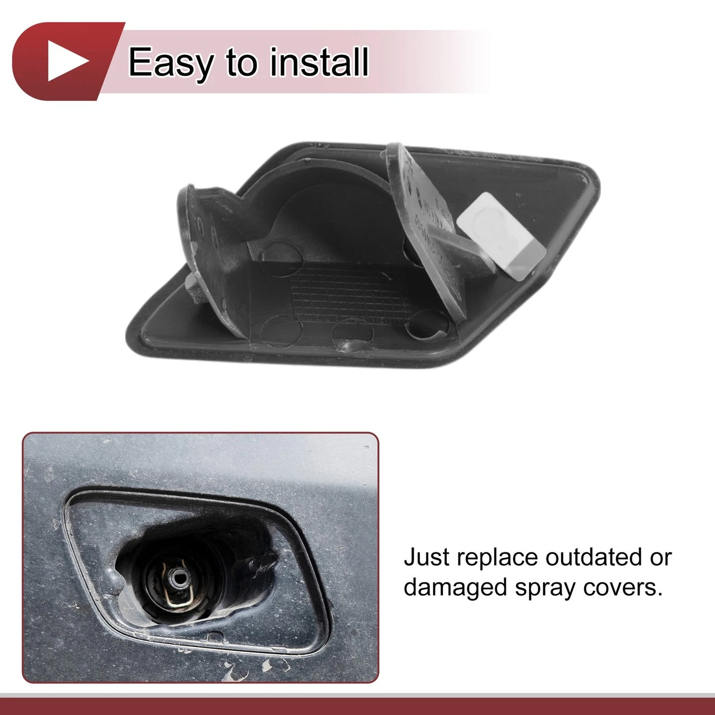 Front Right Bumper Trim Nozzle Cover for BMW 320i