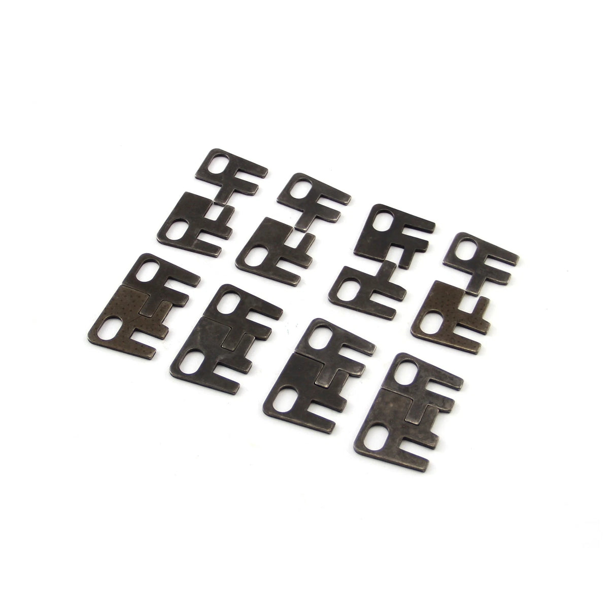 Flat Guide Plates for Ford SB 289 302 351 Windsor (5/16" P/Rod - 7/16" S/H)