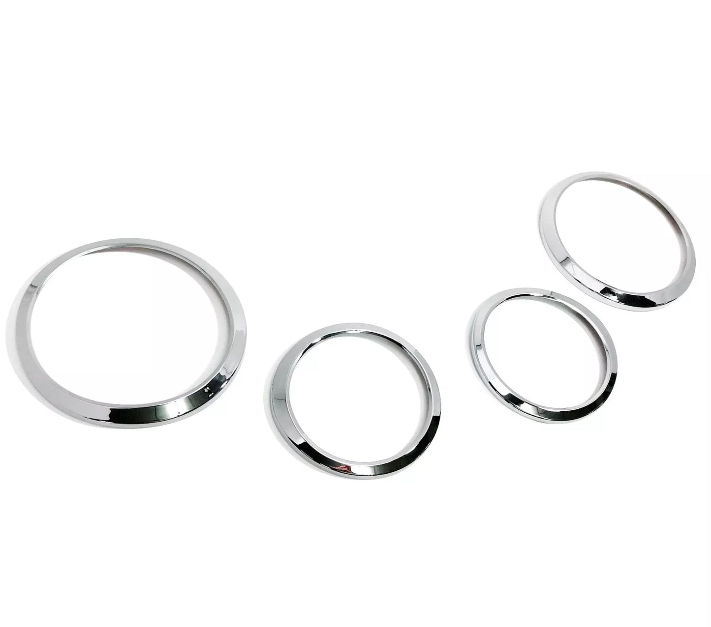 4 x Chrome Headlight Trim Bezel Covers for Jaguar S-Type (2003-2008)