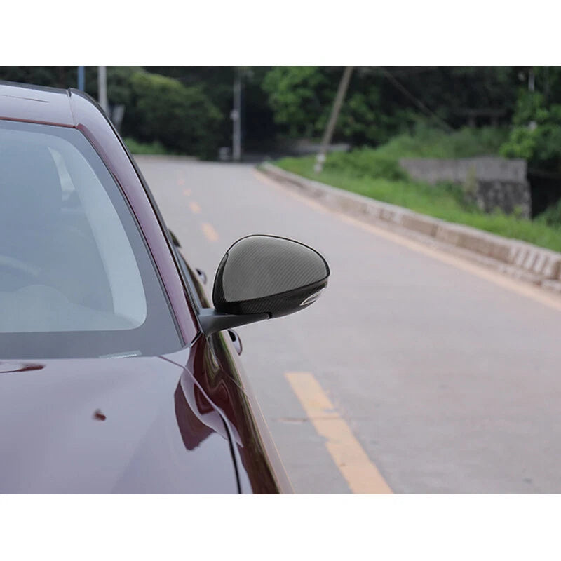 Real Carbon Fiber Stick-on Side Mirror Caps For Alfa Romeo Giulia 2017-2018