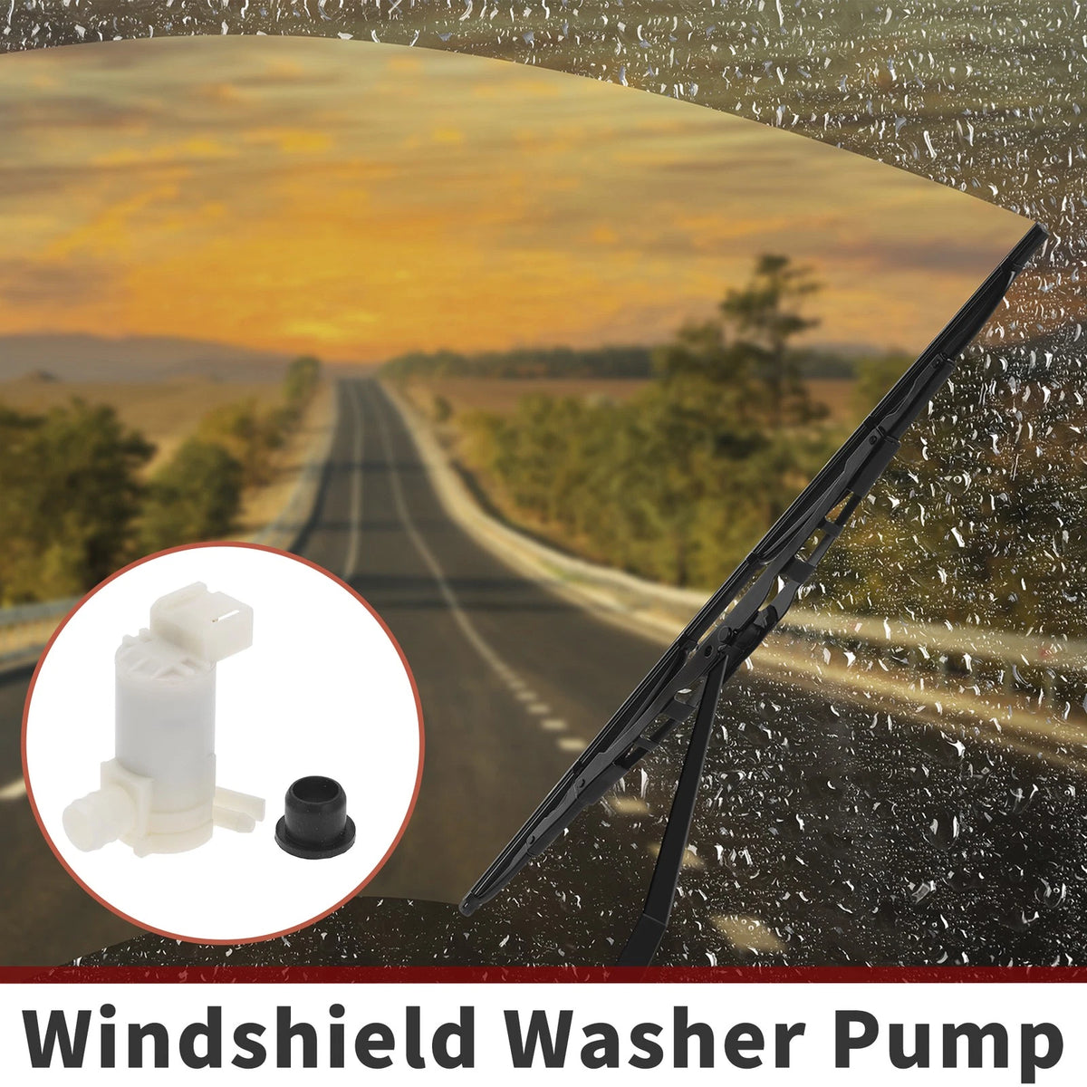 Washer Fluid Pump w/ Grommet for Isuzu (No. 2892050Y00)