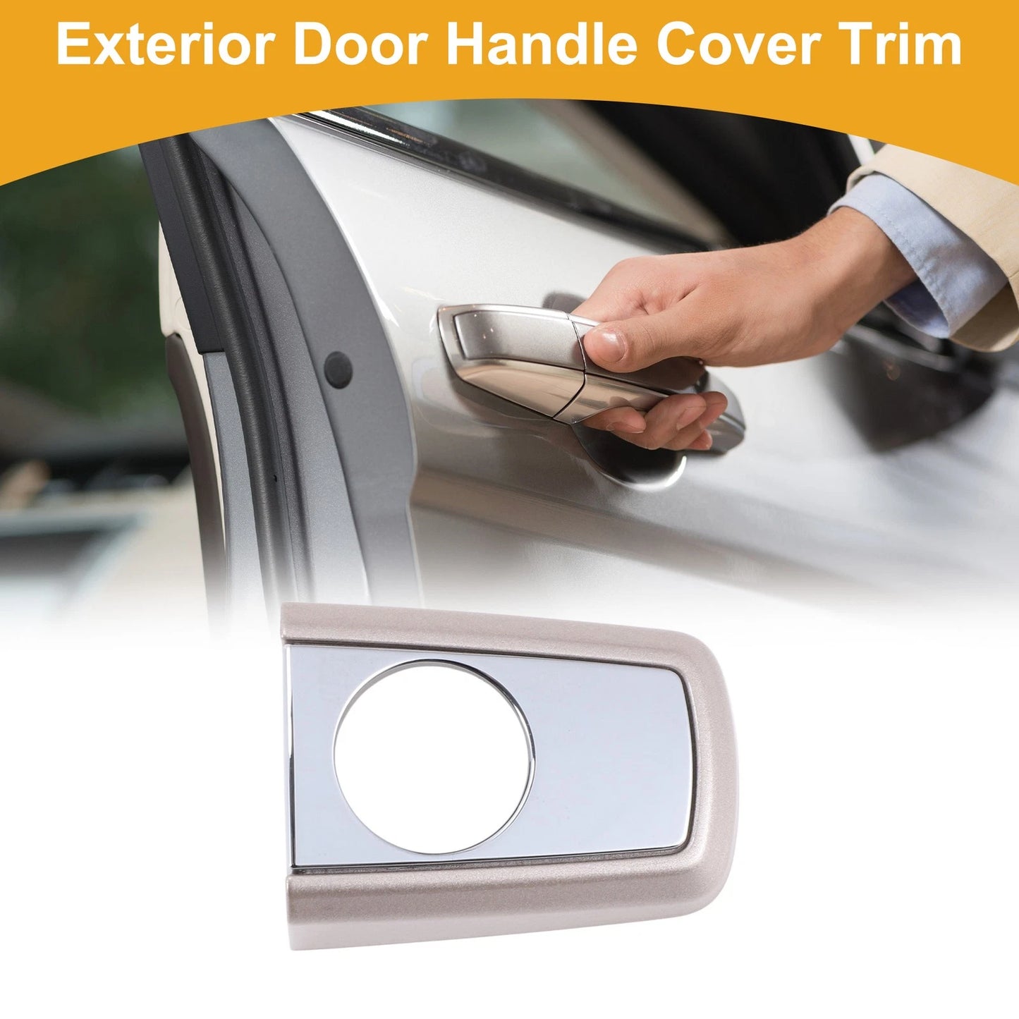 Exterior Door Handle Cover Trim for Buick Regal LaCrosse Encore Champagne ABS