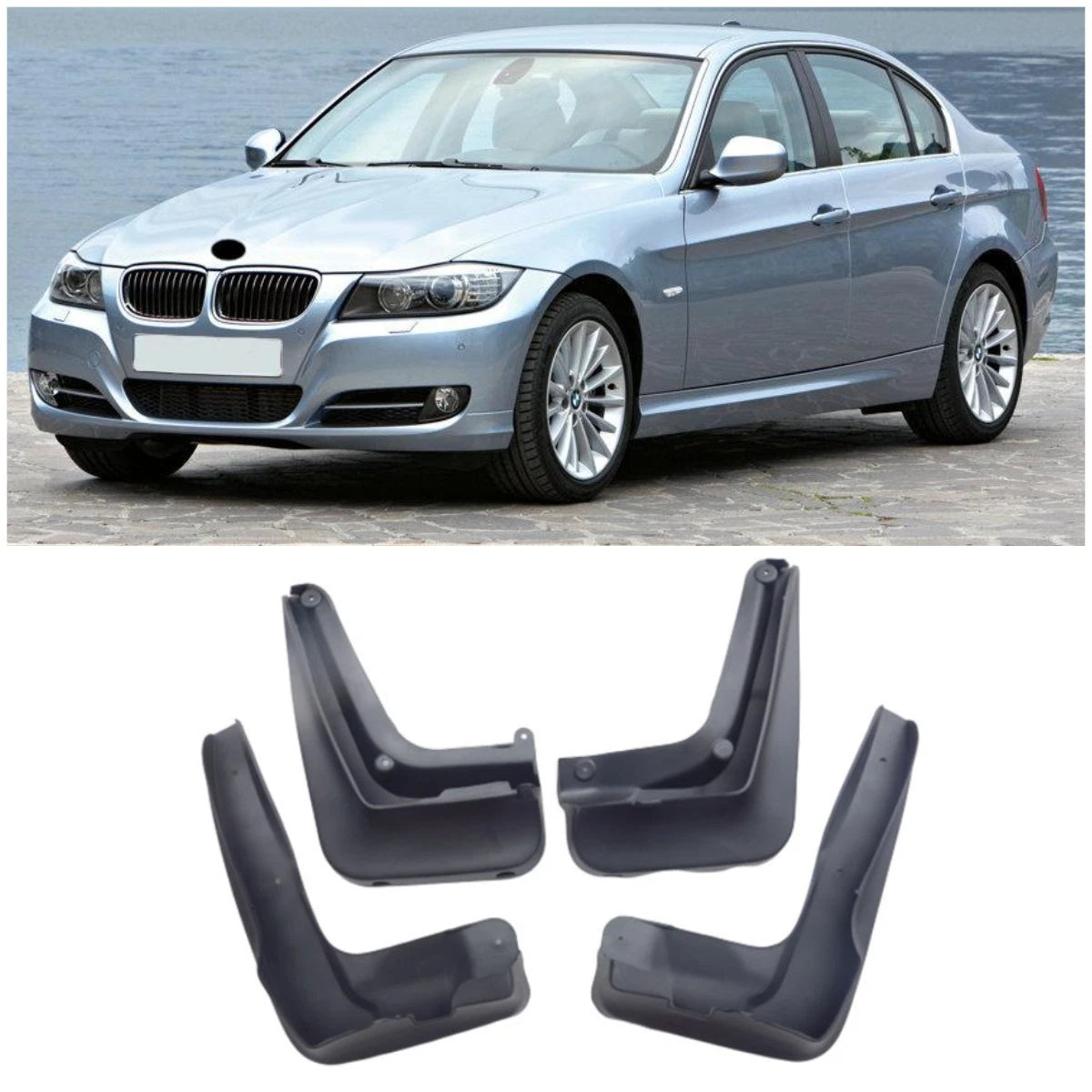 Mud Flaps Splash Guards for BMW 3 Series E90 E91 Sedan Wagon (2008-2011)