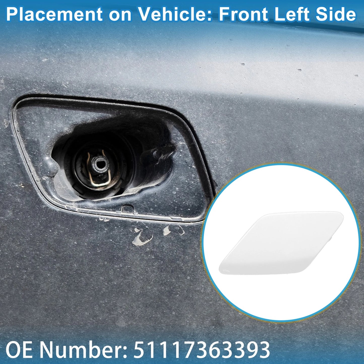 Front Left Washer Nozzle Cover Cap for BMW 428i (2014-2016)