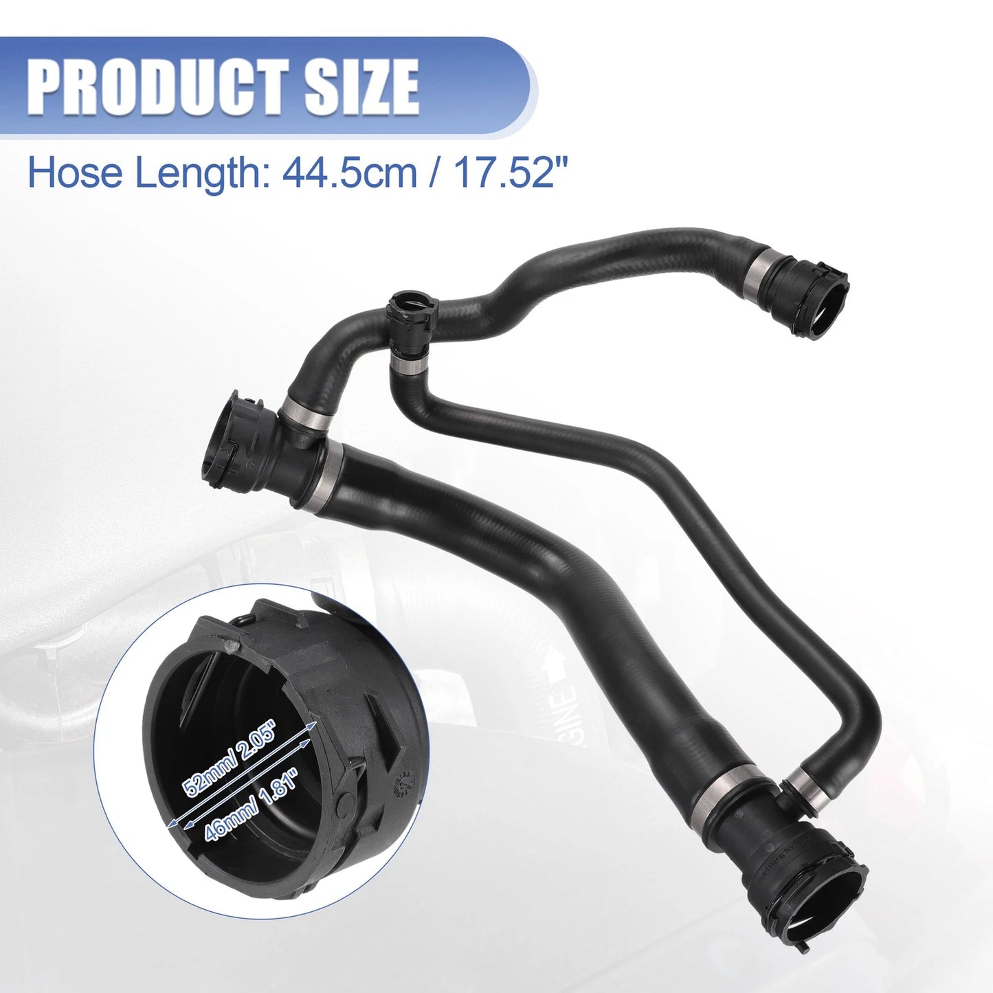Heater Hose Radiator Expansion Tank Pipe for BMW 750i 750Li 4.8L (2006-2008)