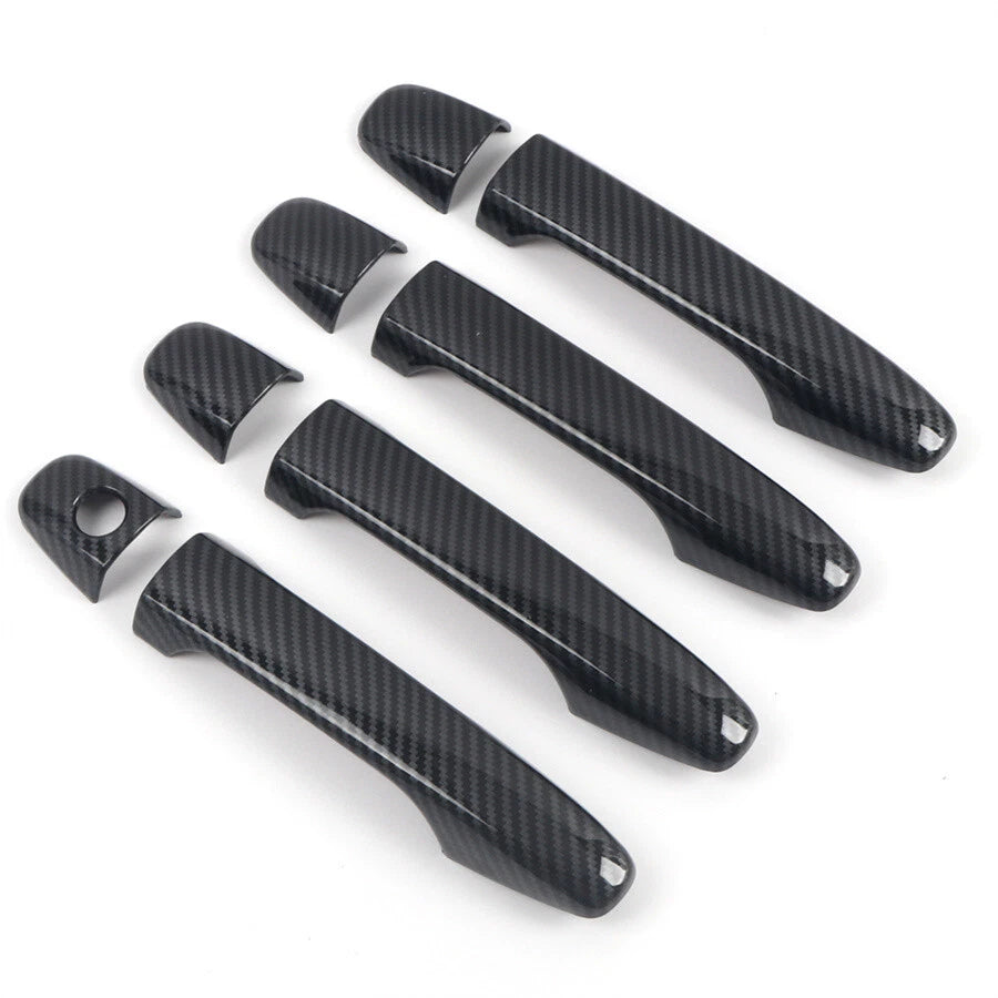Carbon Fiber Look Exterior Door Handle Cover Trim for Subaru WRX STi (2015-2021)