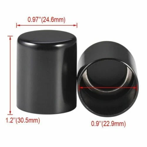 Black Docking Hardware Point Covers for Harley Electra Road Street Glide