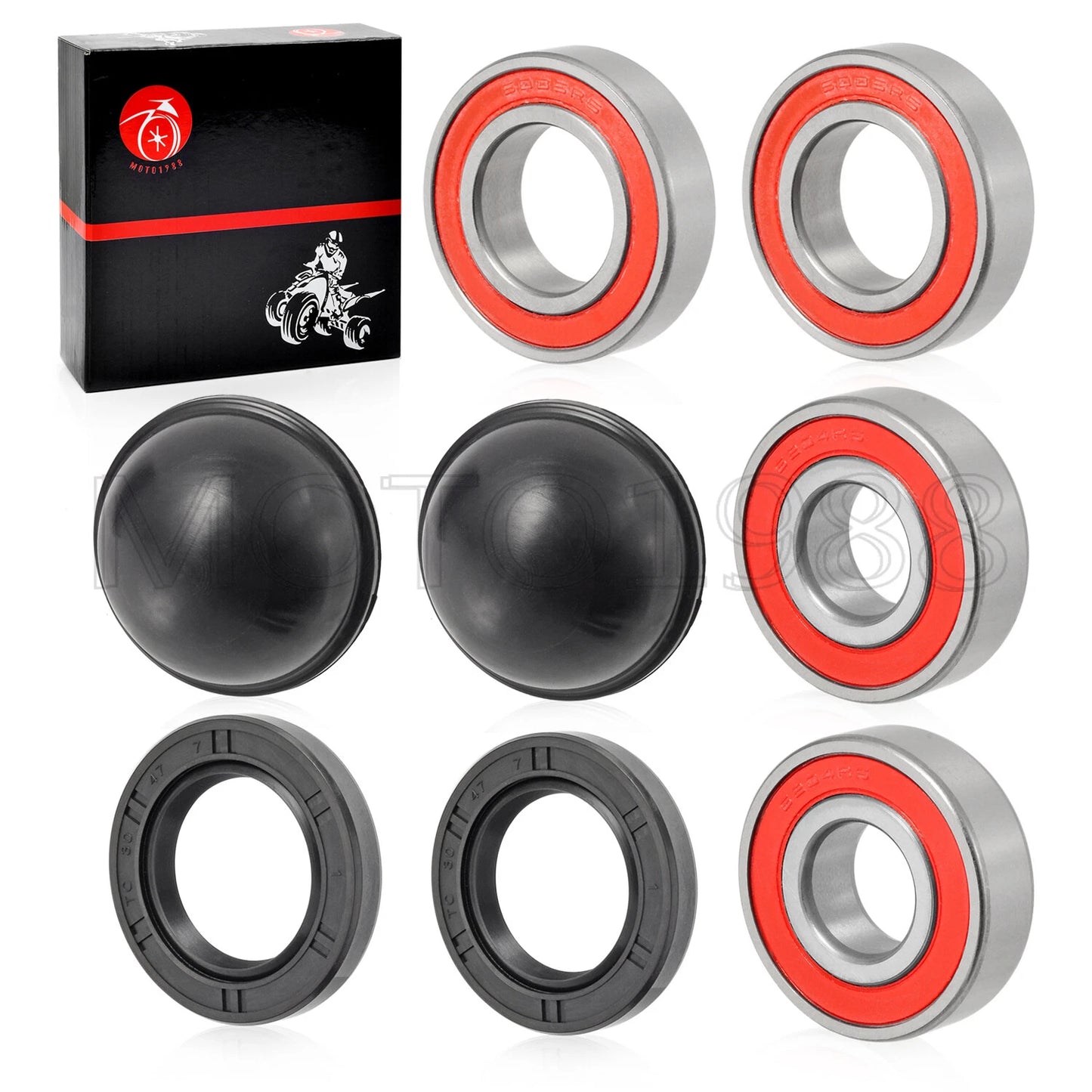 Front Wheel Bearings Seals for Yamaha Golf Cart G11/G14/G16 (1985-2007)