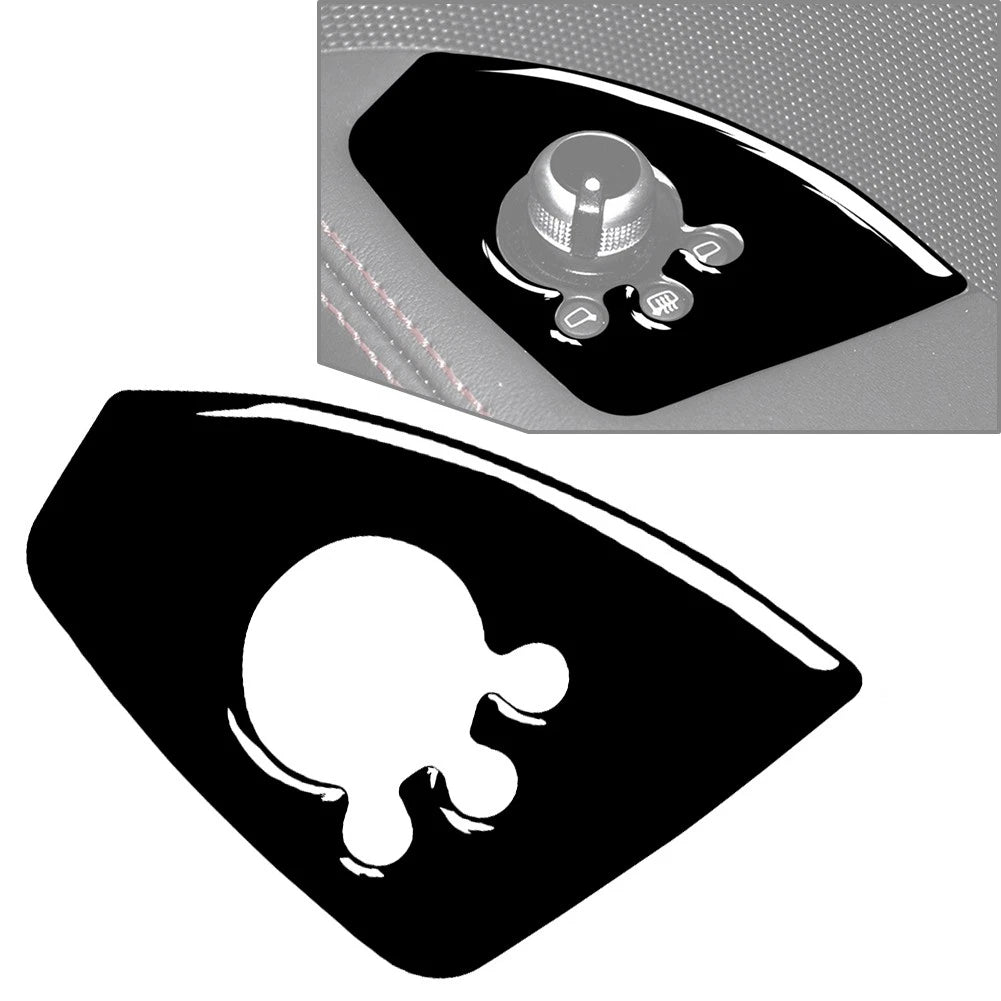 Black Interior Door Lock Button Panel Cover Trim for Audi TT TTS TTRS (08-14)