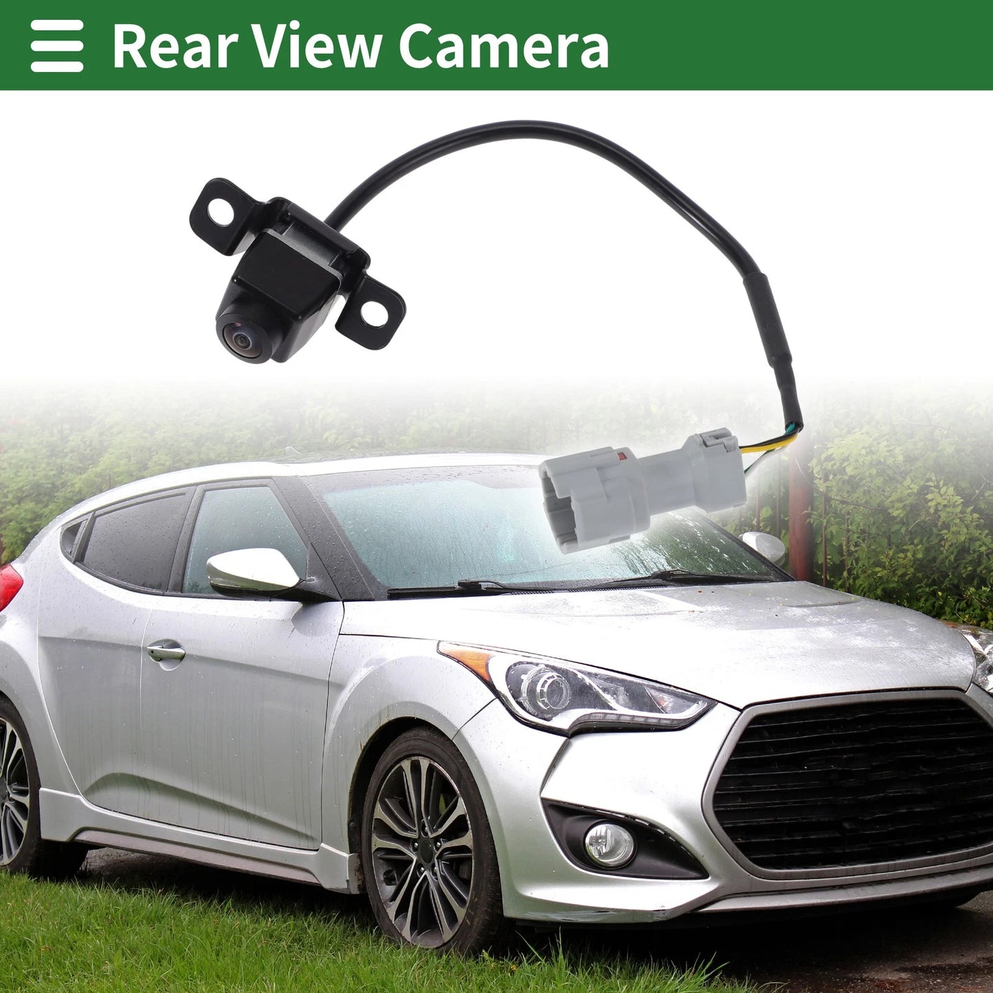 Rear View Camera for Hyundai Veloster 2012-2017 - 120-180 Degree Angle