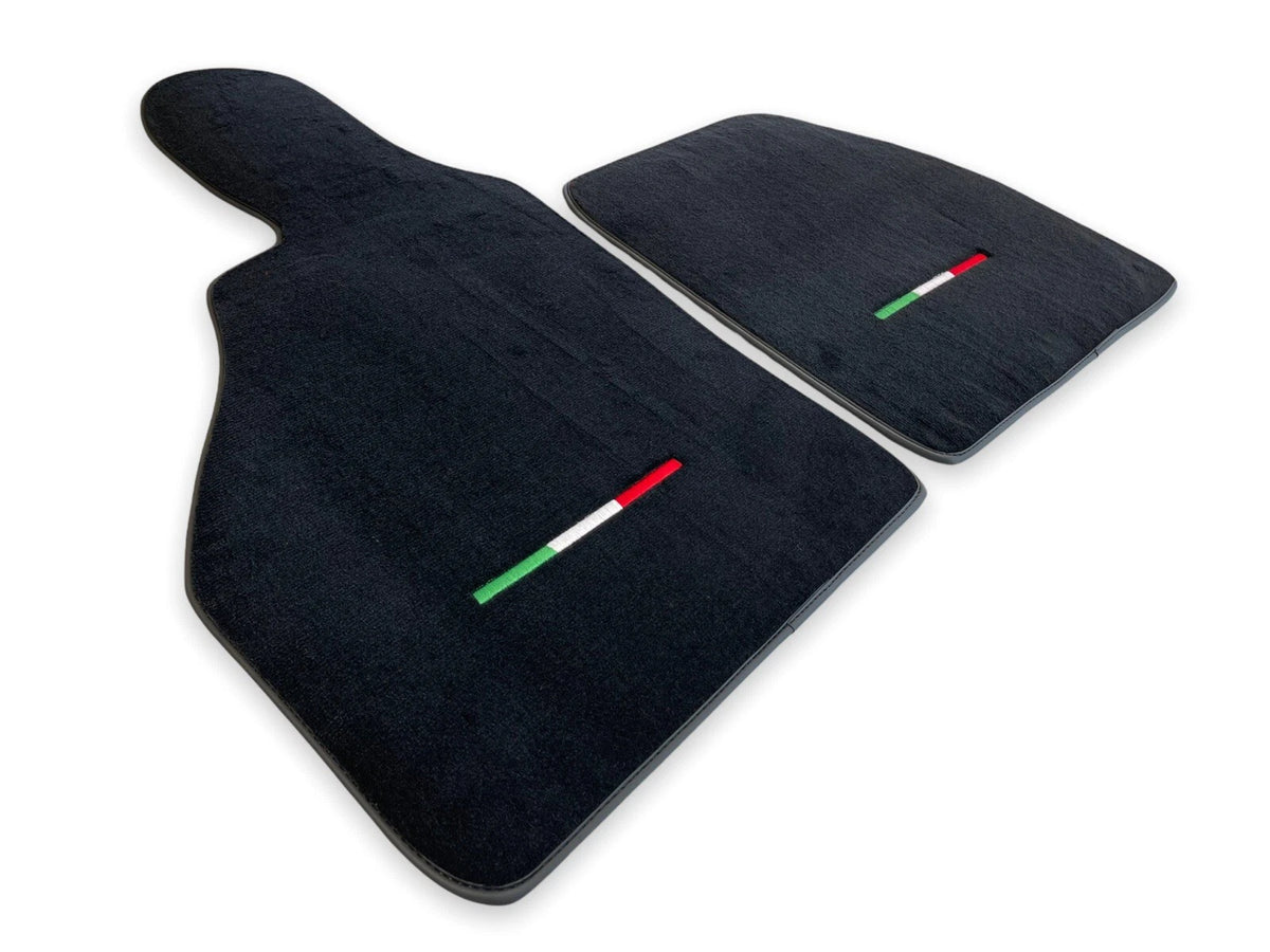 Floor Mats for Ferrari F8 Spider Black Tailored Carpets Set with Emblem