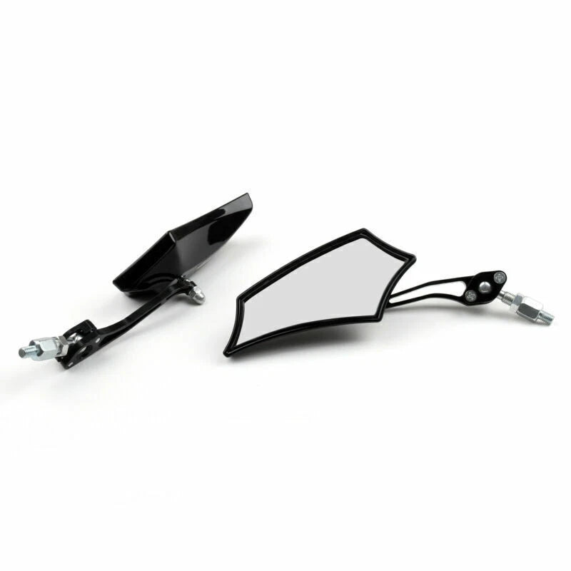 8mm/10mm Rear View Mirrors for Motorcycle Chopper Cruiser