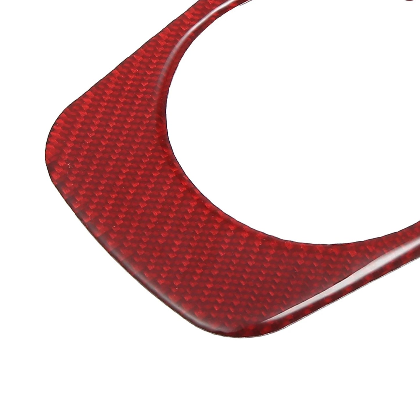 Red Carbon Fiber Cup Holder Cover Frame Trim for Chevrolet Camaro (2010 - 2015)