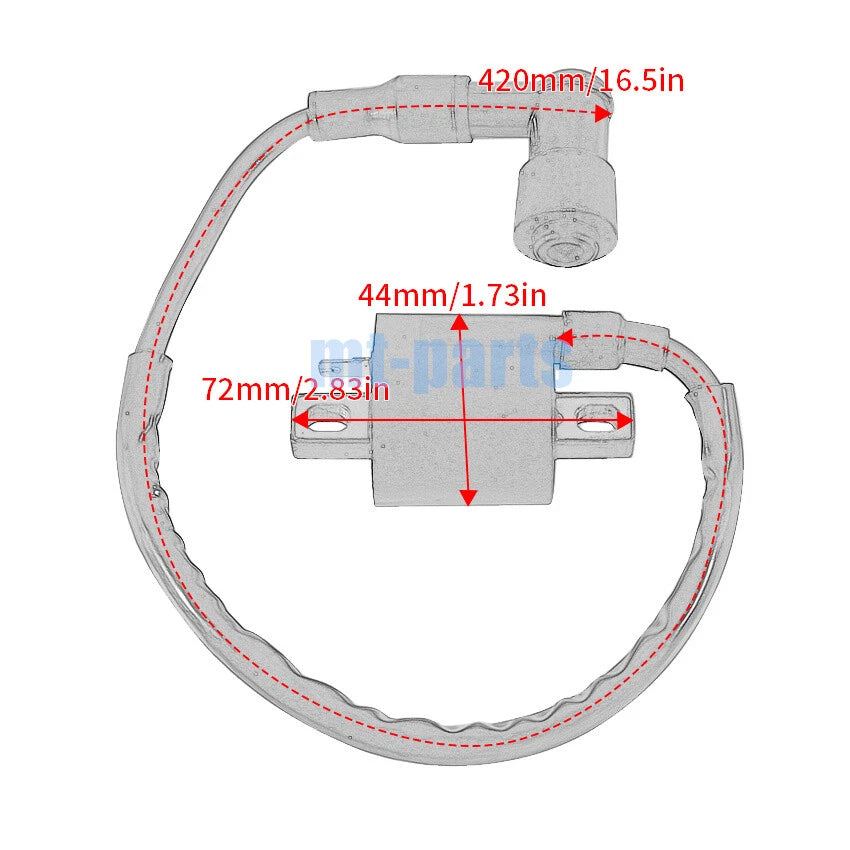 Ignition Coil for Yamaha YZ80, TTR90, TTR110, TTR125L (1997-2017)
