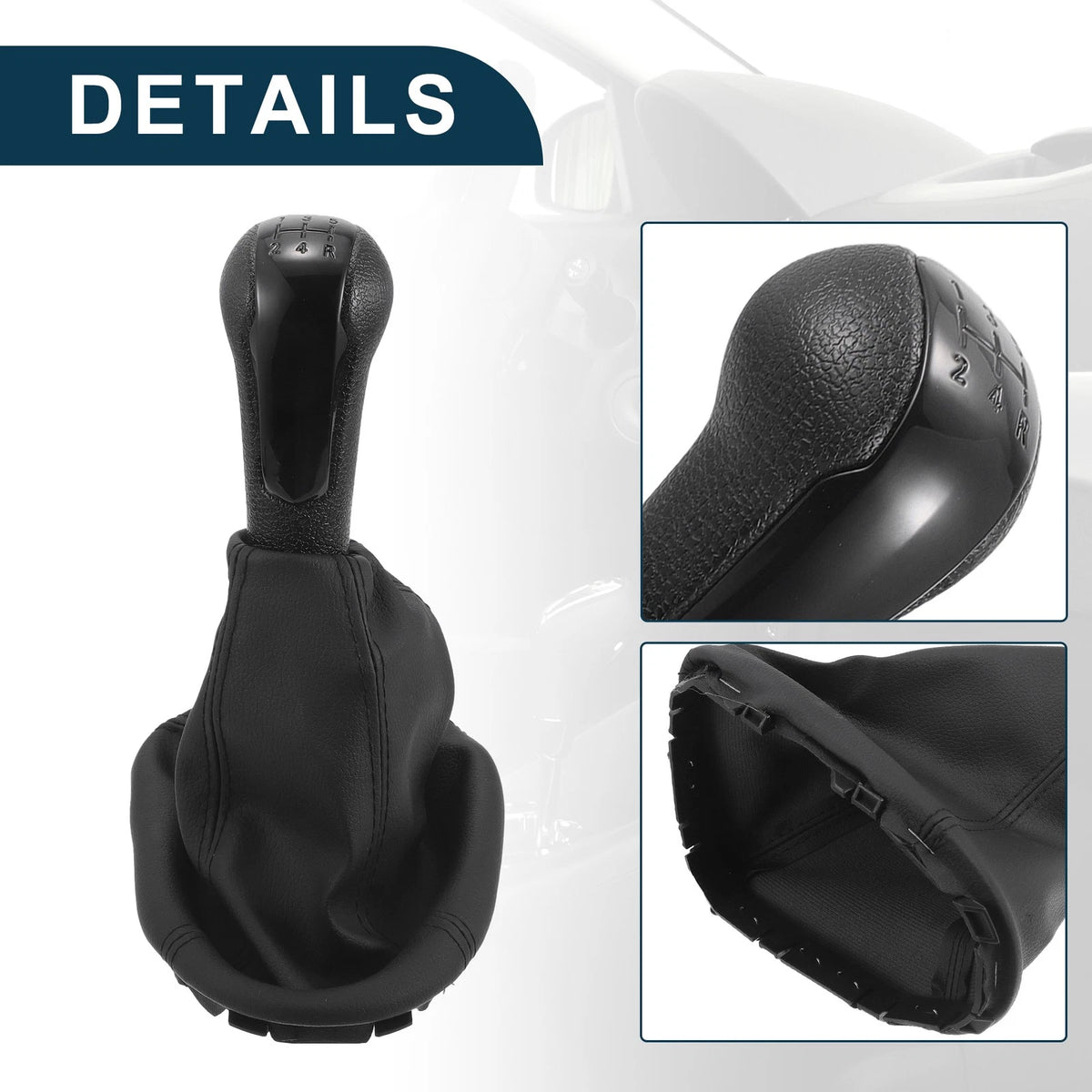 5 Speed Manual Gear Shift Knob with Cover for Chevrolet Spark (2011-2016)
