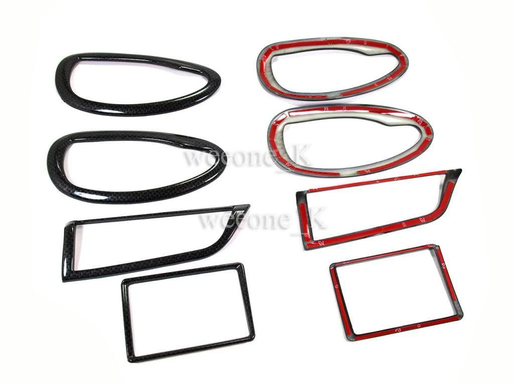 Carbon Ring Air Vents & Door Handle Covers for Toyota Yaris Vios (13-16)