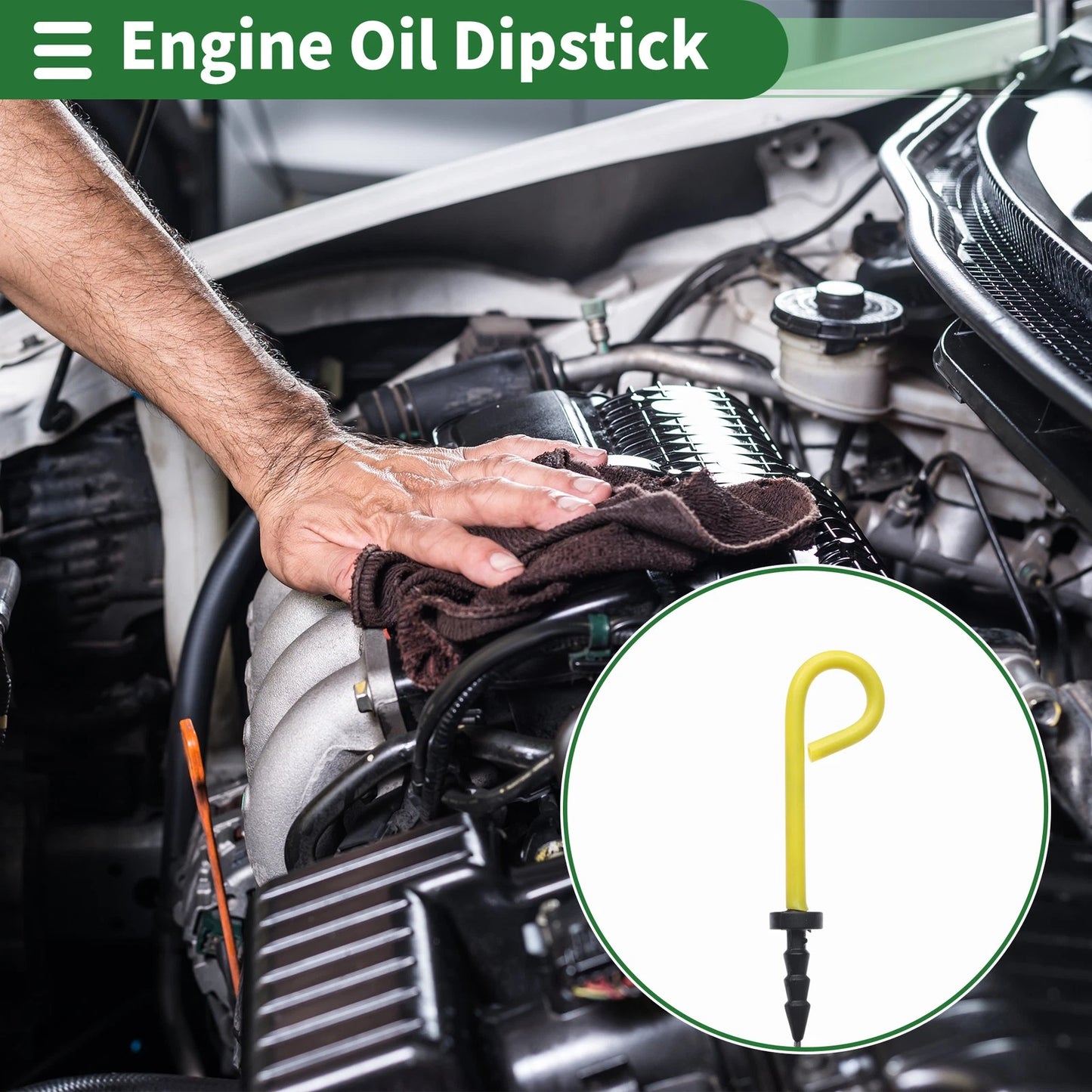 Oil Level Dipstick for Toyota Hiace LH184 LH174 Hilux 4Runner (2005-2015)