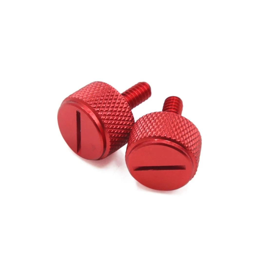 2 x Red 6mm Thread Diameter Motorcycle Seat Bolt Screw for Harley-Davidson