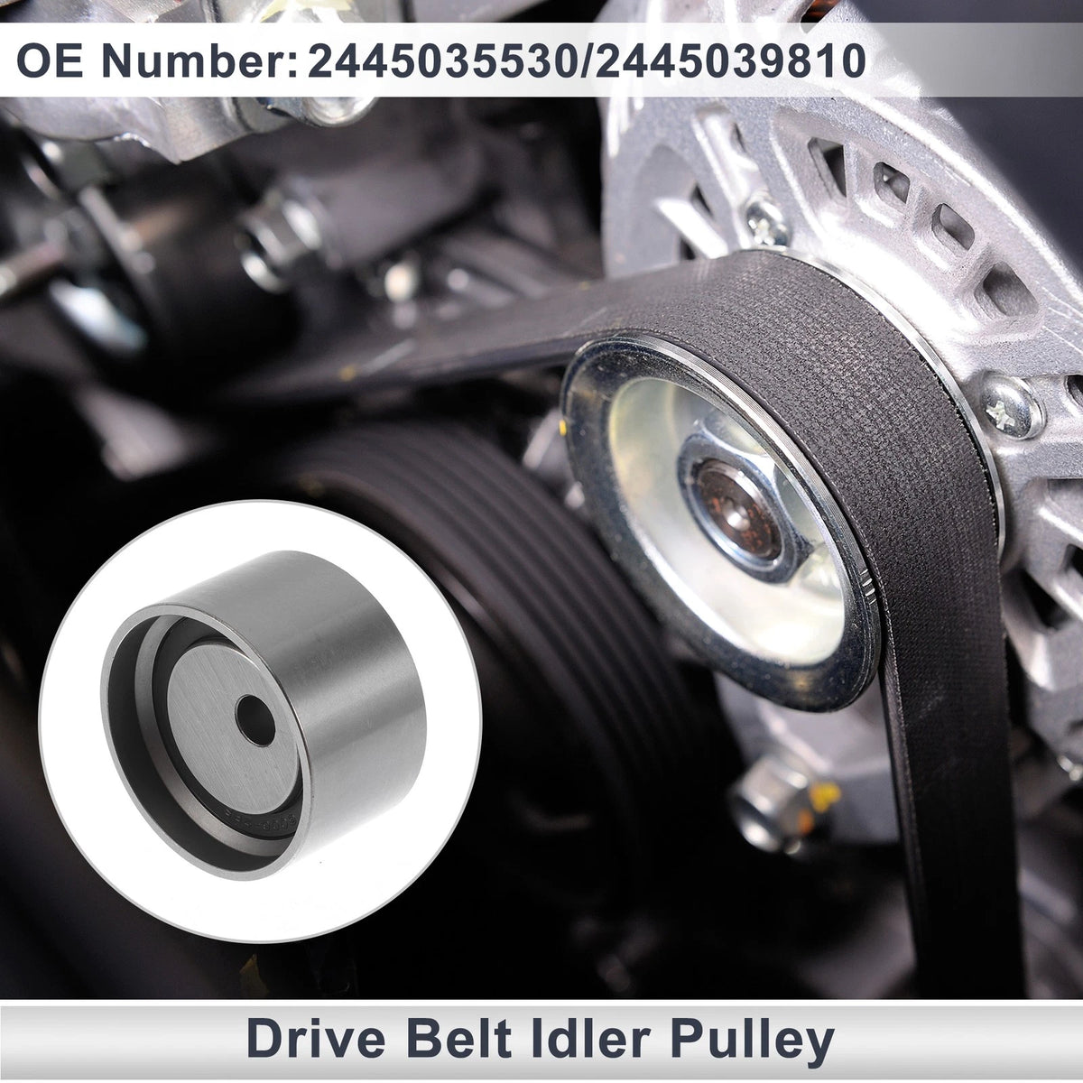 Drive Belt Idler Pulley for Chrysler Sebring (1995-2005) 1 Pc