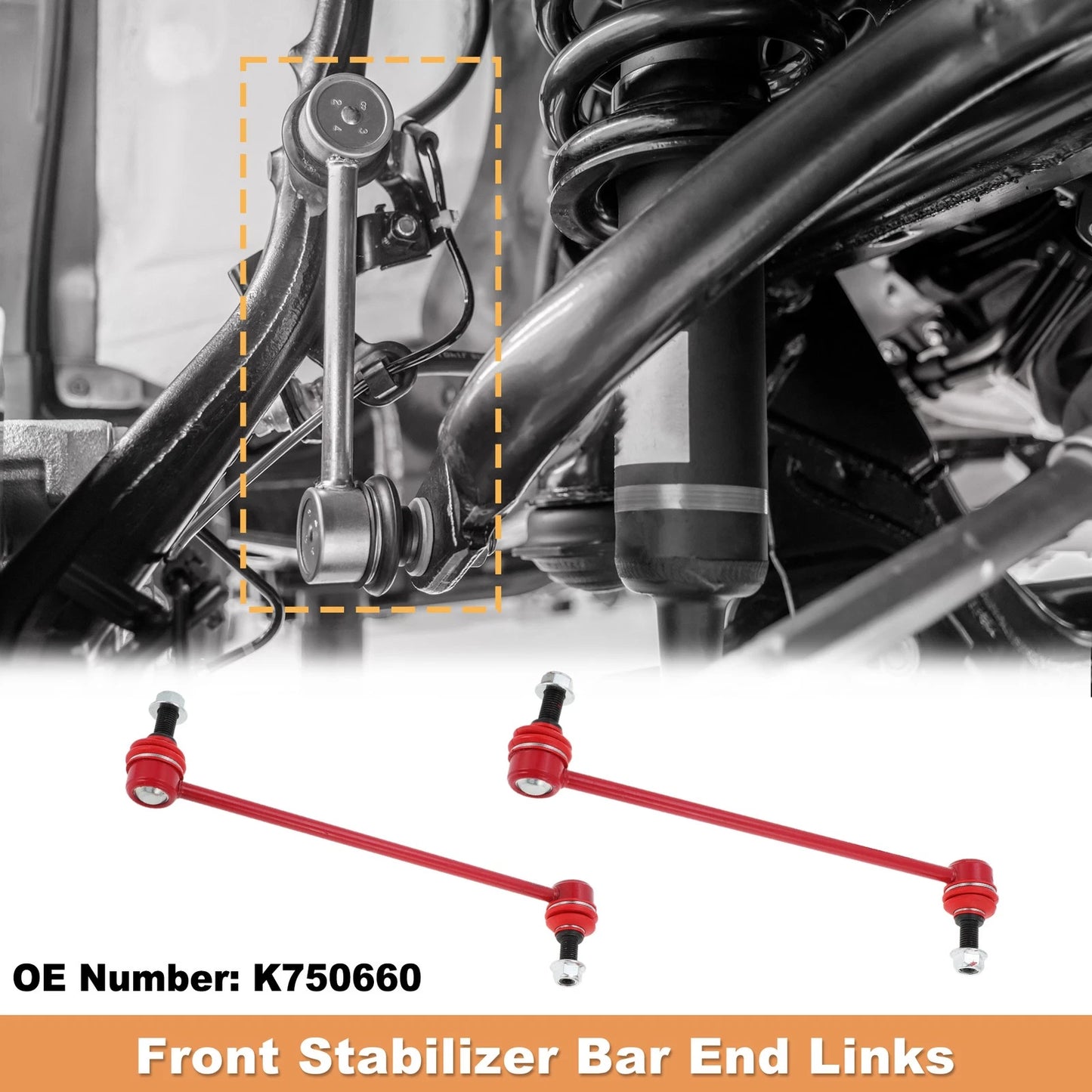 2 x Front Sway Bar Links for Chevrolet Impala Malibu Cadillac XTS