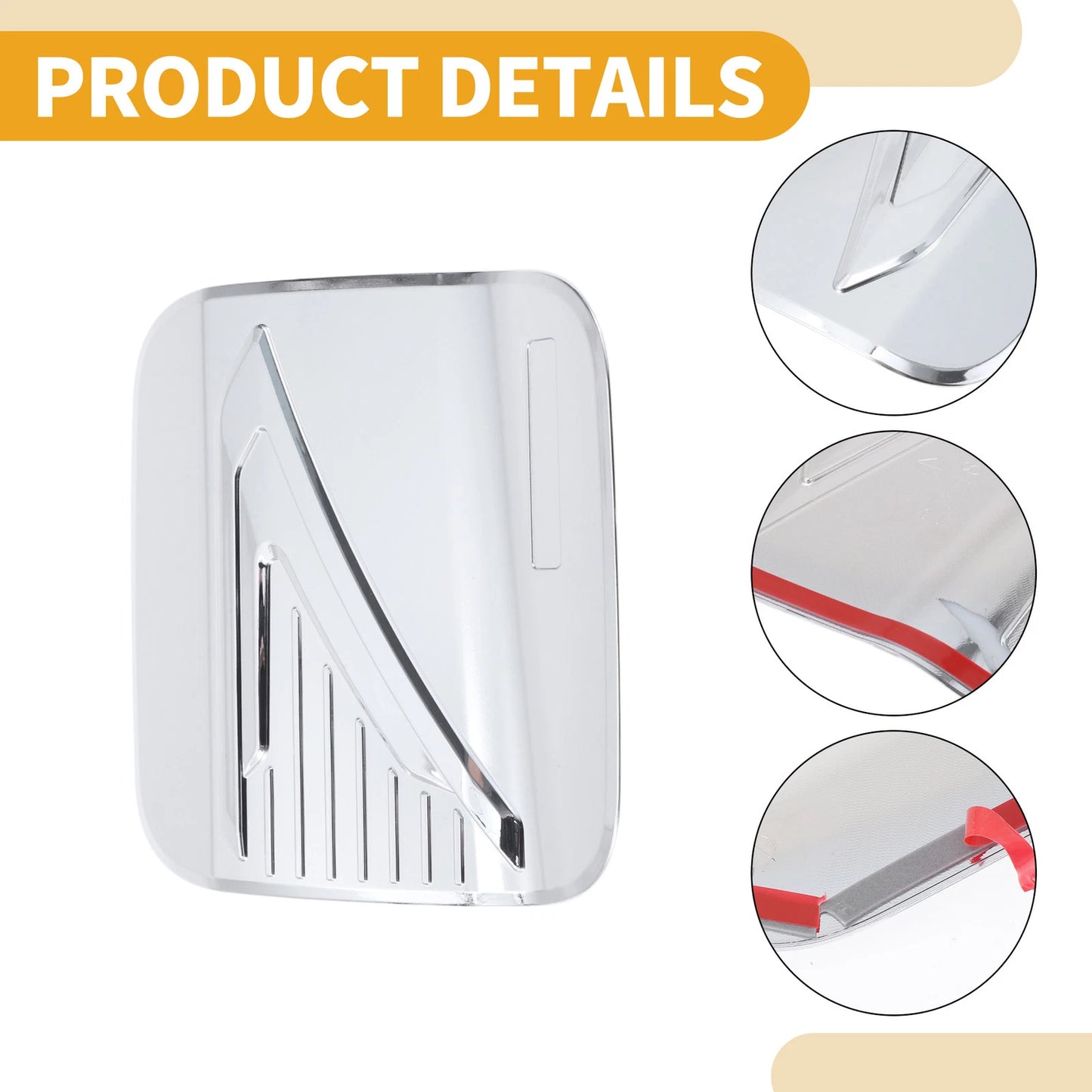 Fuel Tank Door Cap for Toyota Sienna (2022-2025) Chrome Silver Tone