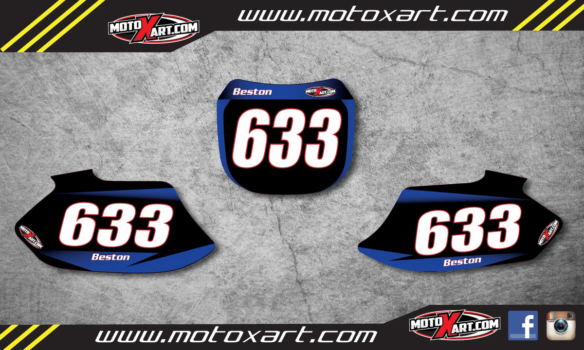 Custom Number Plates for Yamaha YZF 426 Stickers Decals (1998-2002)