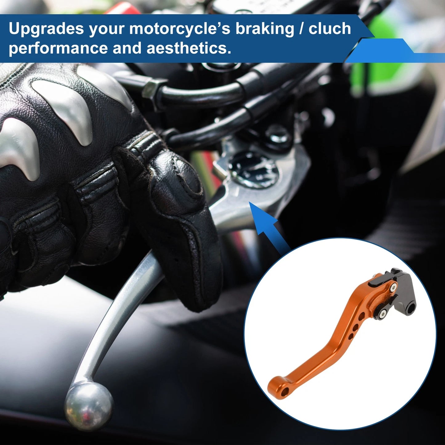 Brake Clutch Levers Orange 1 pair for Yamaha MT-10/FZ-10 (2017–2021)