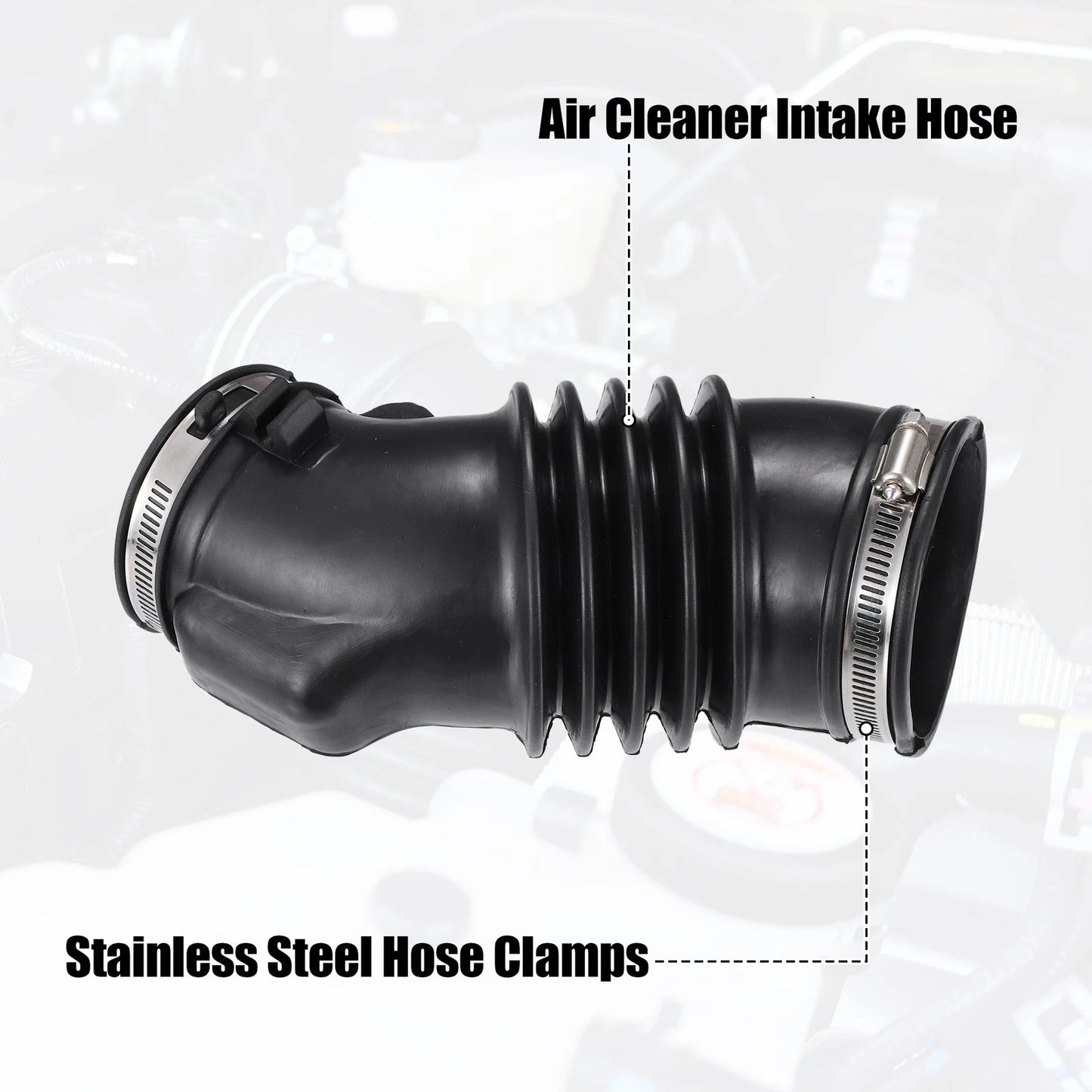 Air Cleaner Intake Hose Tube for Honda Pilot (2009-2015) Rubber Black