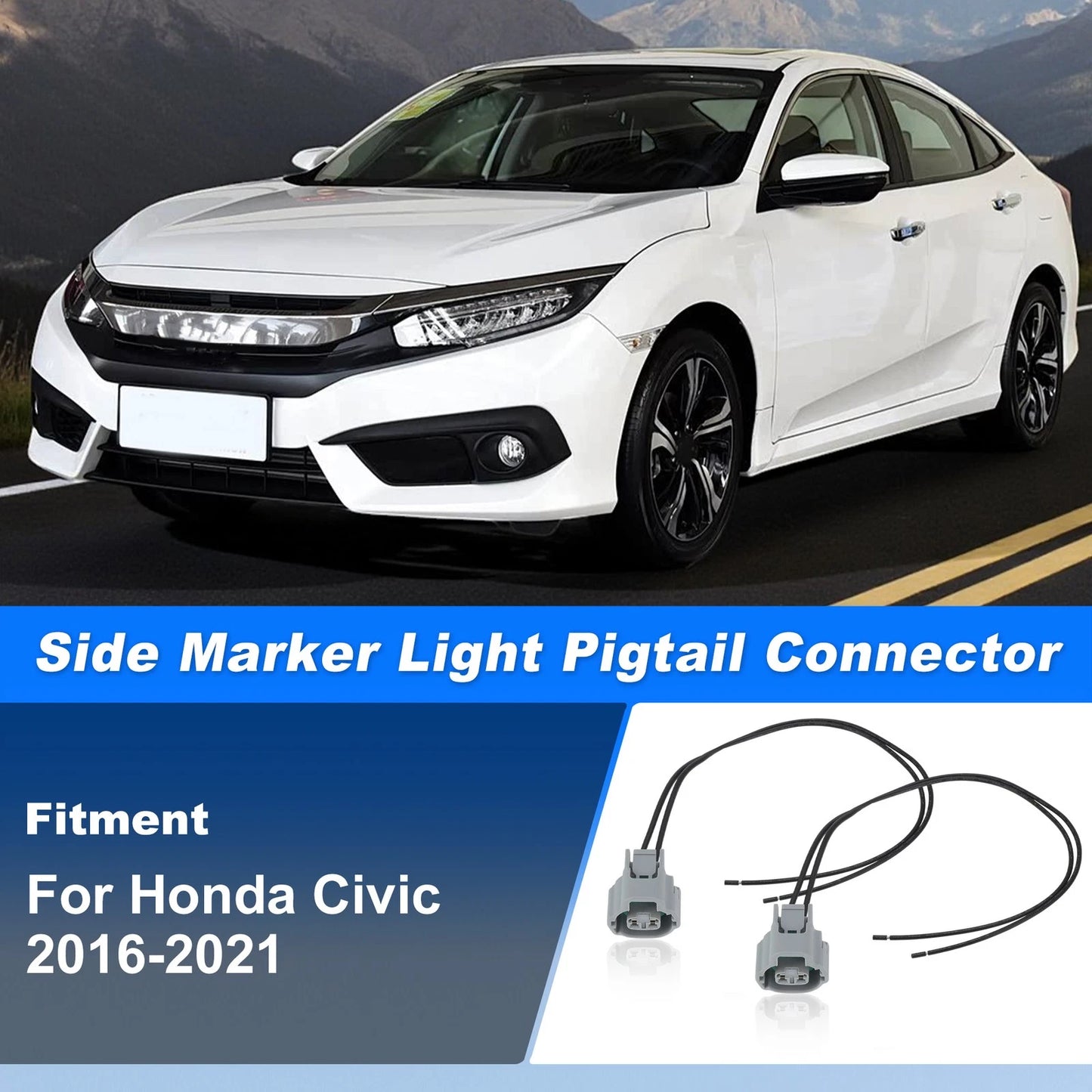 Side Marker Light Pigtail Connector for Honda Civic (2016-2021)