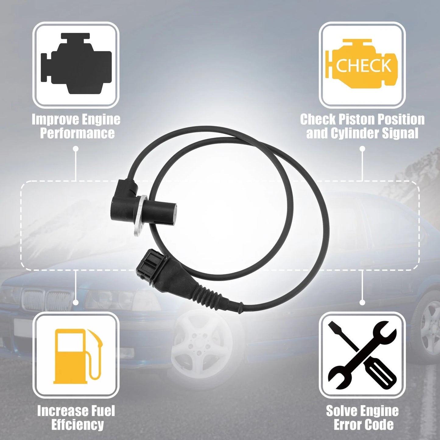 Crankshaft Position Sensor for BMW E36 E38 E39 528i 328i Z3 (1992-2002)