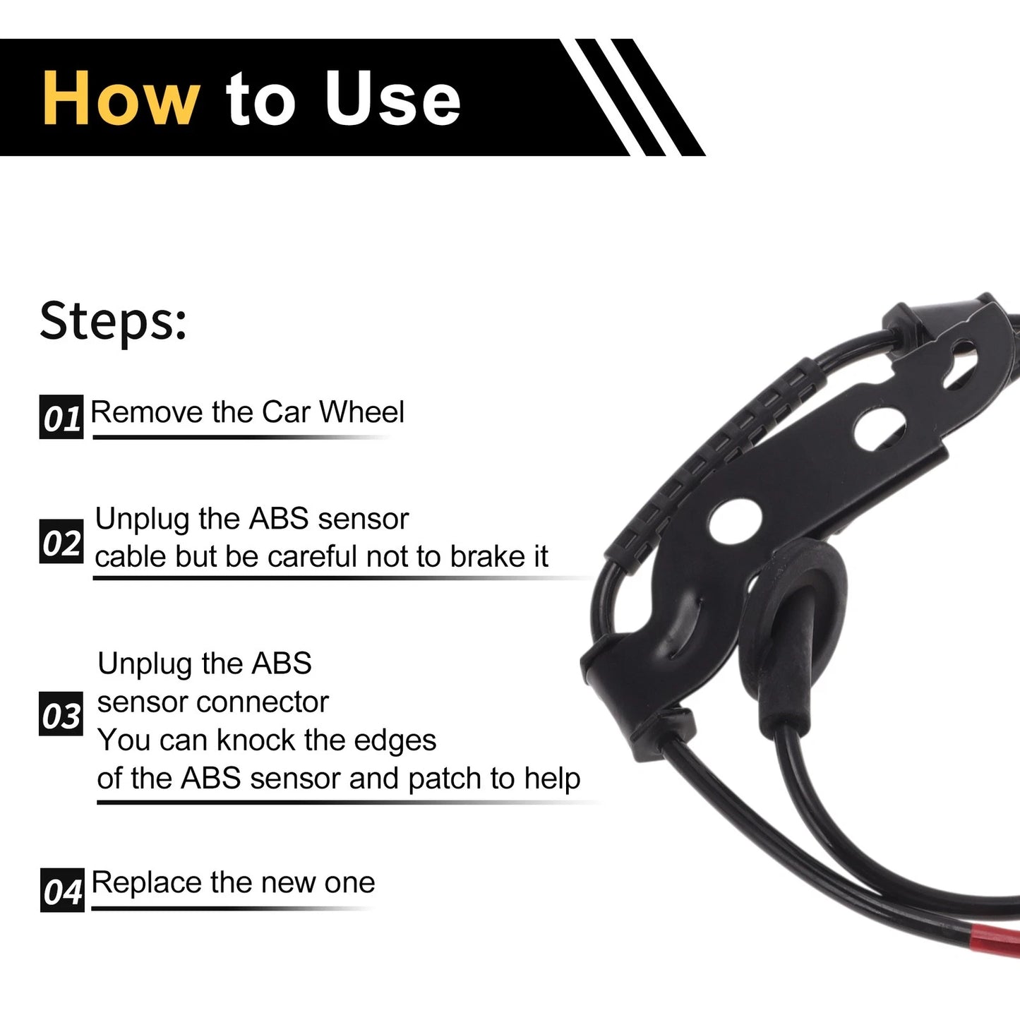 ABS Wheel Speed Sensor for Kia K4 (2014-2017) - 1 Pcs Rear Right