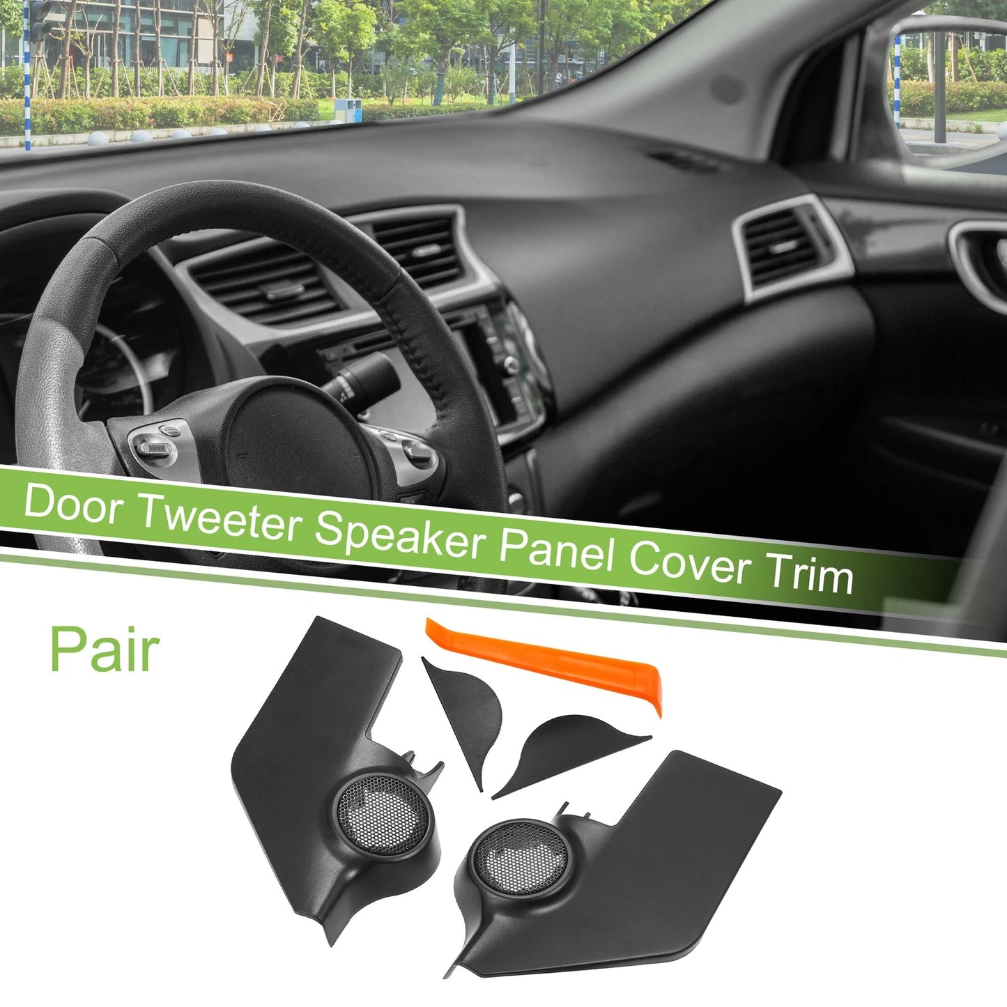 A Pillar Door Tweeter Speaker Cover Trim for Nissan Sentra (2012-2018)